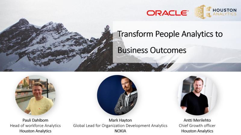 Transform people analytics to business outcomes - webinar with Nokia Global Lead for Organization Development Analytics